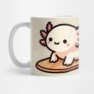 axolotl funny sandboarding Mug